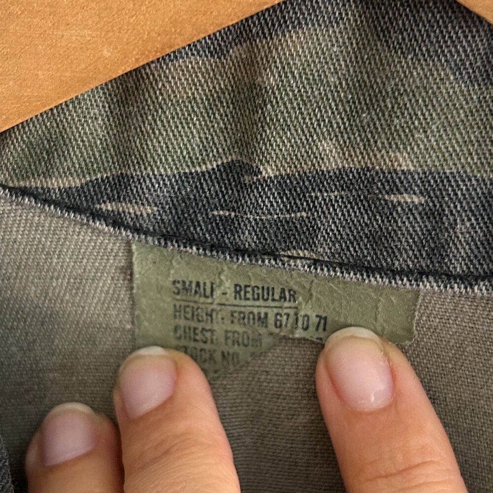 Vintage 90s Tiger Camo Jacket (Sz S) - Picture 2 of 5